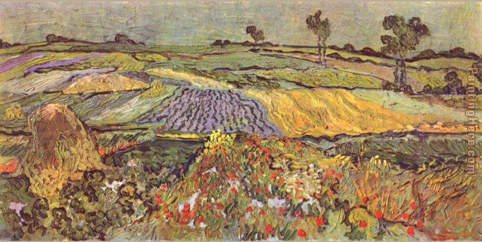 The Lowlands at Auvers-Sur-Oise painting - Vincent van Gogh The Lowlands at Auvers-Sur-Oise art painting